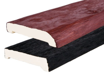Faux wood planks