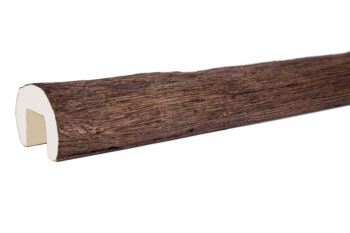 Half-round faux wood beam R1 oak finish